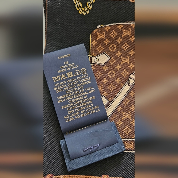 Louis Vuitton M79621 Bandeau Tribute To Brown Multi Silk Scarf w/BOX/COA - Picture 11 of 13